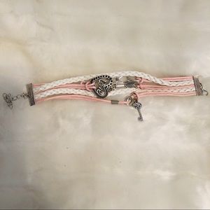 Pink and White Bracelet